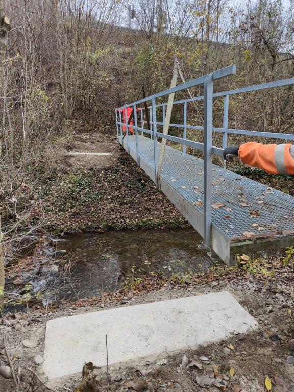 Fussgängerbrücke Mannenberger Viadukt